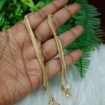 Unpolished impon anklet.