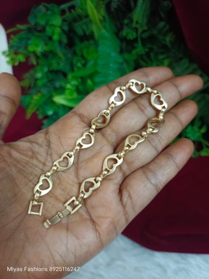 Impon heart chain bracelet